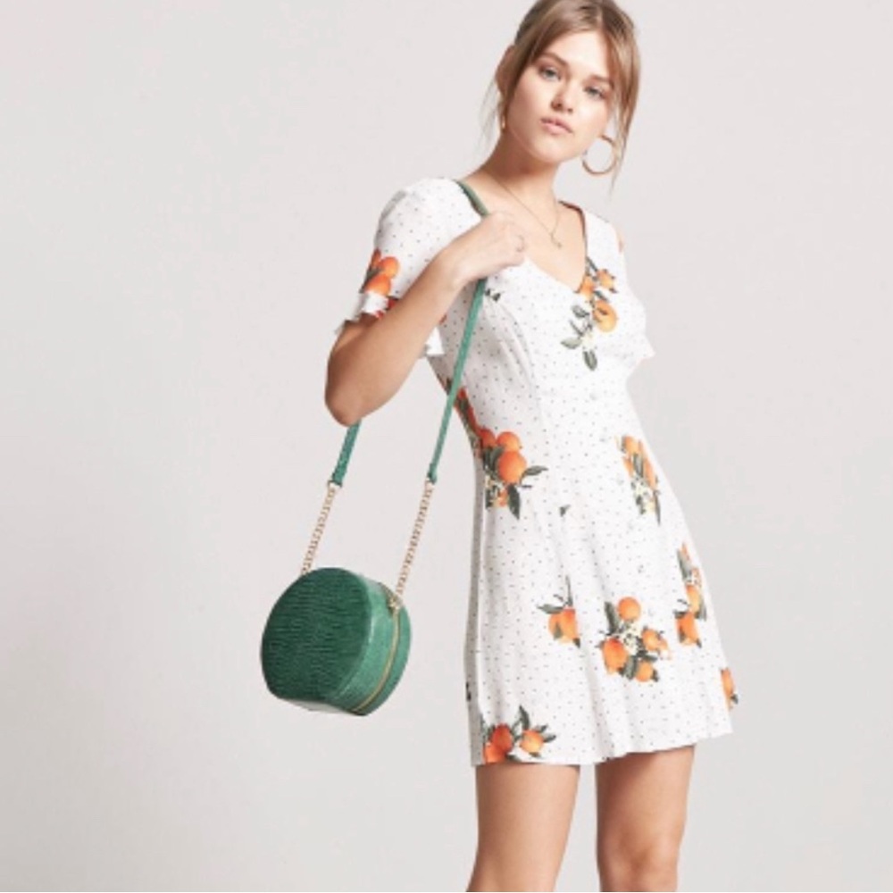 Forever 21 Oranges Mini Dress